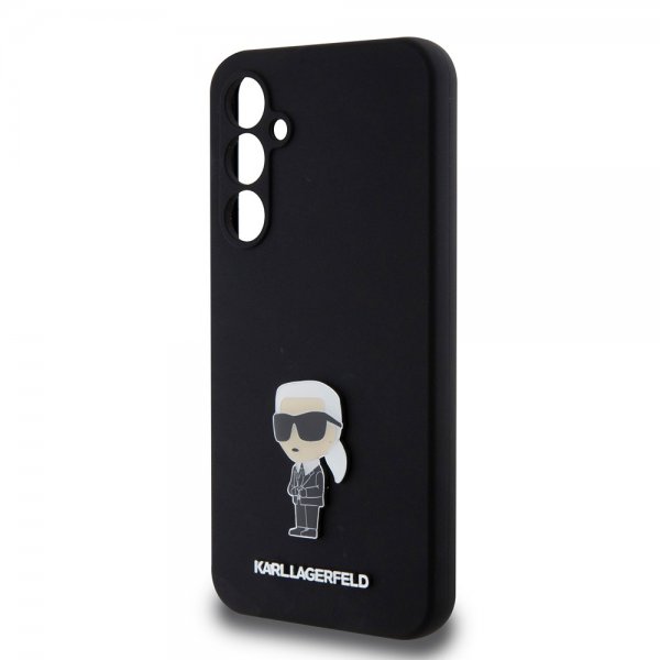 Karl Lagerfeld Samsung Galaxy S23 FE Cover Liquid Silicone Ikonik Karl Sort