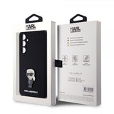 Karl Lagerfeld Samsung Galaxy S23 FE Cover Liquid Silicone Ikonik Karl Sort