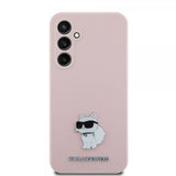 Karl Lagerfeld Samsung Galaxy S23 FE Cover Flydende Silikone Choupette Rosa