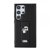 Karl Lagerfeld Samsung Galaxy S24 Ultra Cover Grip & Stand Saffiano Sort