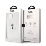 Karl Lagerfeld iPhone 15 Plus Cover Ikonik MagSafe Transparent
