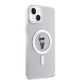 Karl Lagerfeld iPhone 15 Plus Cover Ikonik MagSafe Transparent