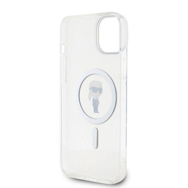Karl Lagerfeld iPhone 15 Cover Ikonik MagSafe Transparent