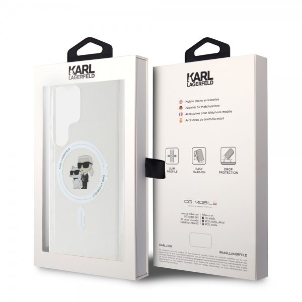 Karl Lagerfeld Samsung Galaxy S24 Ultra Cover Ikonik MagSafe Transparent