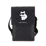 Karl Lagerfeld Wallet Phone Pouch Monogram Choupette Sort