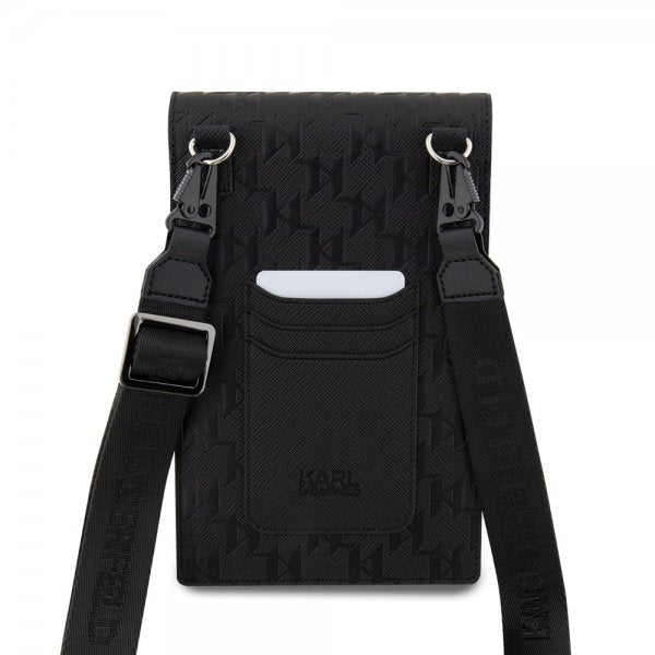 Karl Lagerfeld Wallet Phone Pouch Monogram Ikonik Sort