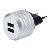 Just Mobile Vægadapter AluPlug 2 stk. USB 2.4A