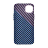 iPhone 13 Cover Kulfibermønster Blå Lilla