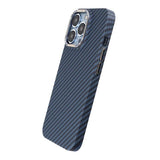 iPhone 13 Pro Cover Kulfibermønster Blå