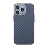 iPhone 13 Pro Cover Kulfibermønster Blå