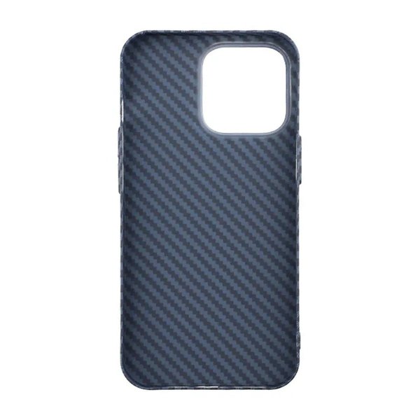 iPhone 13 Pro Cover Kulfibermønster Blå