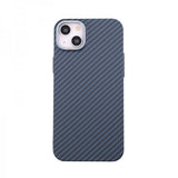iPhone 14 Plus Cover Kulfibermønster Blå