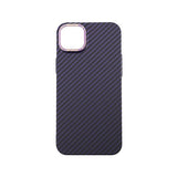 iPhone 14 Plus Cover Kulfiber Mønster Lilla