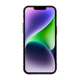 iPhone 14 Plus Cover Kulfibermønster Rød Sort