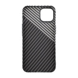 iPhone 14 Plus Cover Kulstofmønster Sort Hvid
