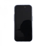iPhone 14 Pro Cover Kulfibermønster Blå Grå