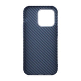 iPhone 14 Pro Cover Kulfibermønster Blå