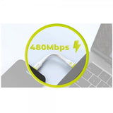 Mobile Origin Kompakt USB-C Kabel 10 cm Hvid