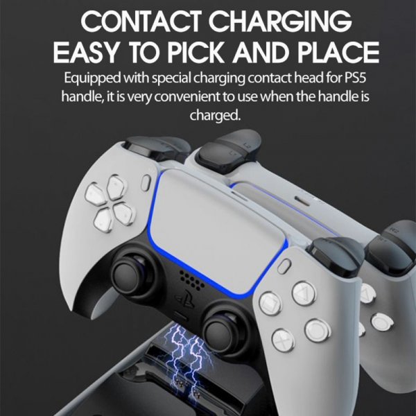 Ipega Topmonteret Opladerstation med Indbygget Blæser til PlayStation 5
