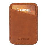 Krusell Kortholder MagSafe Wallet Cognac