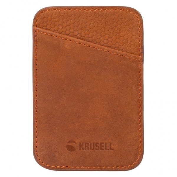 Krusell Kortholder MagSafe Wallet Cognac