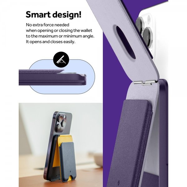 Caseology Kortholder Nano Pop MagSafe Wallet Stand Grape Purple