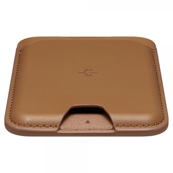 Spigen MagSafe Kortholder Valentinus 3 Cards Holder MagFit Brun
