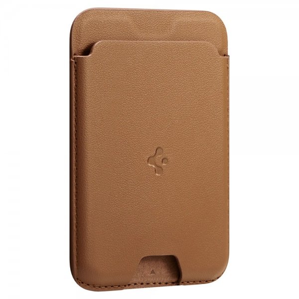Spigen MagSafe Kortholder Valentinus 3 Cards Holder MagFit Brun