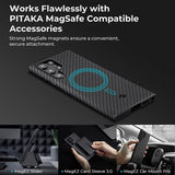 Pitaka Samsung Galaxy S22 Ultra Cover MagEZ Case 2 Sort/Grå Twill