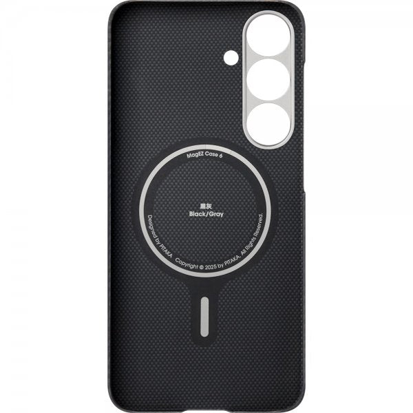 Pitaka Samsung Galaxy S25 Cover Ultra-Slim Case MagSafe Sort/Grå Twill
