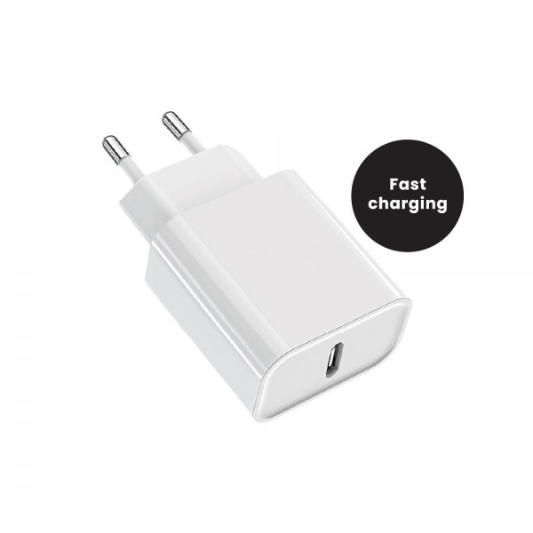 MobileFriend Oplader 1 port USB-C 20W Hvid