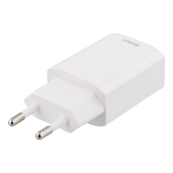 Deltaco Oplader 12W 1xUSB-A Hvid