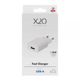 X2O Oplader 12W USB-A Hvid
