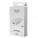 X2O Oplader 12W USB-A Hvid