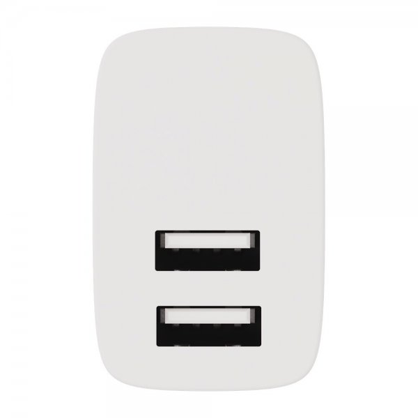 X2O Oplader 17W Dobbelt USB-A/USB-A Hvid