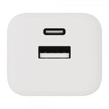 X2O Oplader 20W Dobbelt USB-C/USB-A GaN Hvid