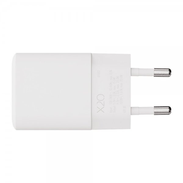 X2O Oplader 20W USB-C GaN Hvid