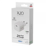 X2O Oplader 25W USB-C GaN Hvid