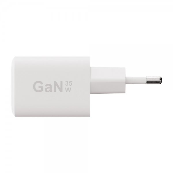 X2O Oplader 35W Dobbelt USB-C/USB-A GaN Hvid