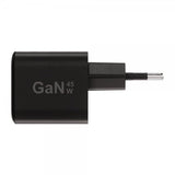 X2O Oplader 45W Dobbelt USB-C/USB-C GaN Sort