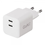 X2O Oplader 45W Dobbelt USB-C/USB-C GaN Hvid