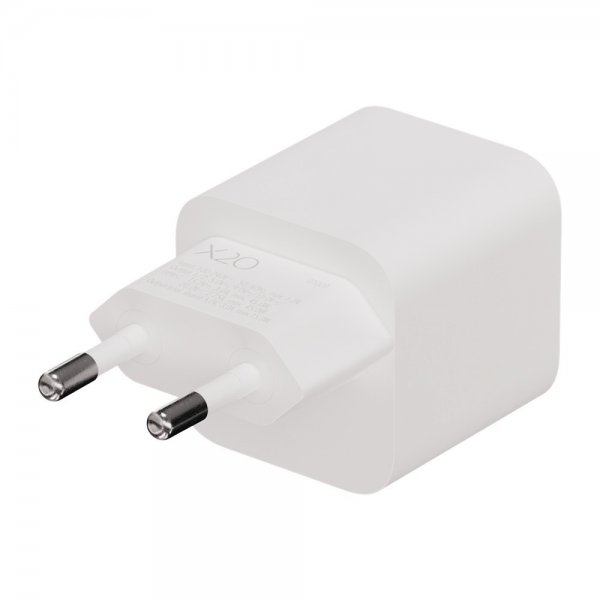 X2O Oplader 45W Dobbelt USB-C/USB-C GaN Hvid