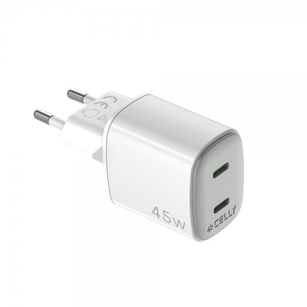 Celly Oplader 45W GaN Vægoplader