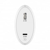 Xqisit Oplader 5.4A USB-A & USB-C 30W Hvid