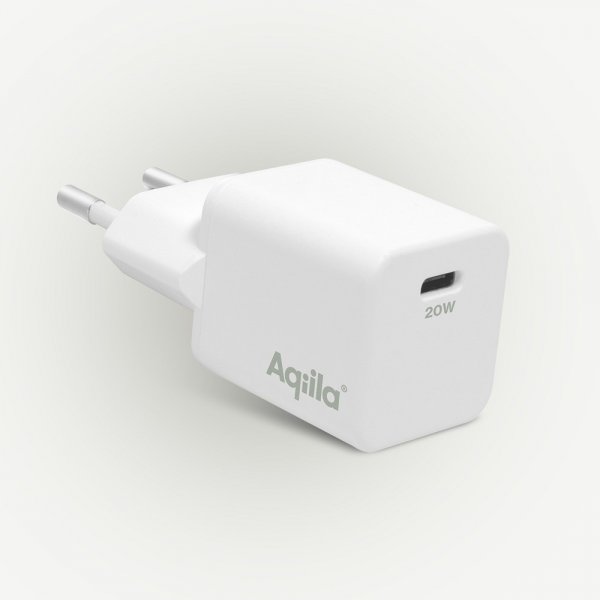Aqiila Oplader Chargebird W20 USB-C PD 20W Hvid