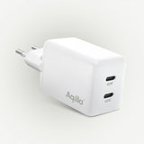 Aqiila Lader Chargebird W45 GaN 45W Hvid