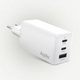 Aqiila Oplader Chargebird W65 GaN 67W Hvid