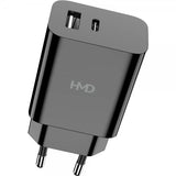 HMD Oplader Dobbelt Port Vægoplader 30W Sort