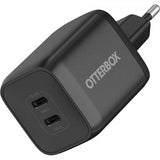 Otterbox Oplader Dual Port Wall Charger 65W USB-C GaN Sort