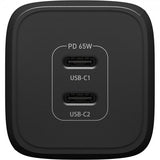 Otterbox Oplader Dual Port Wall Charger 65W USB-C GaN Sort